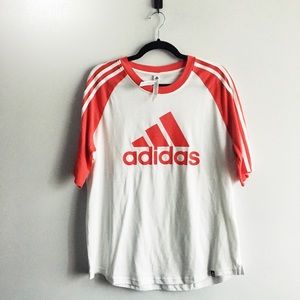 Adidas 3 stripes tee.